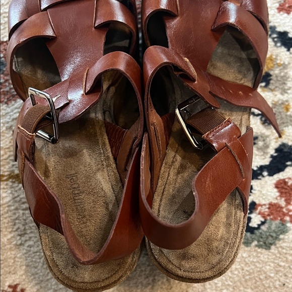 Jeffrey Campbell Woven Leather Platform Sandals - Brown - Picture 11 of 13